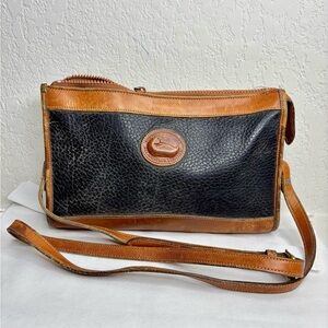 Black and Brown Dooney and Bourke Bag with Adjustable Strap awl